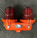 (FX159) Hughey & Phillips OB22  Double  L-810 Red  Obstruction Marker Light, 120VAC