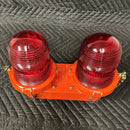 (FX159) Hughey & Phillips OB22  Double  L-810 Red  Obstruction Marker Light, 120VAC , JJET
