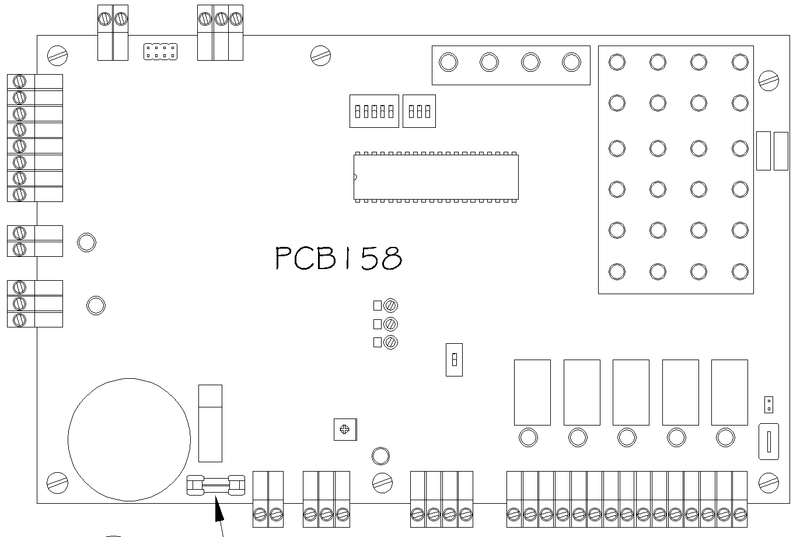 (PCB158) Controller Board, Honeywell, 34E00240-001