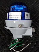 (FX117) Dialight Visual Signal, Blue LED, Single Fixture, 120/240V, RTO-0B07-001, RTO0B07001