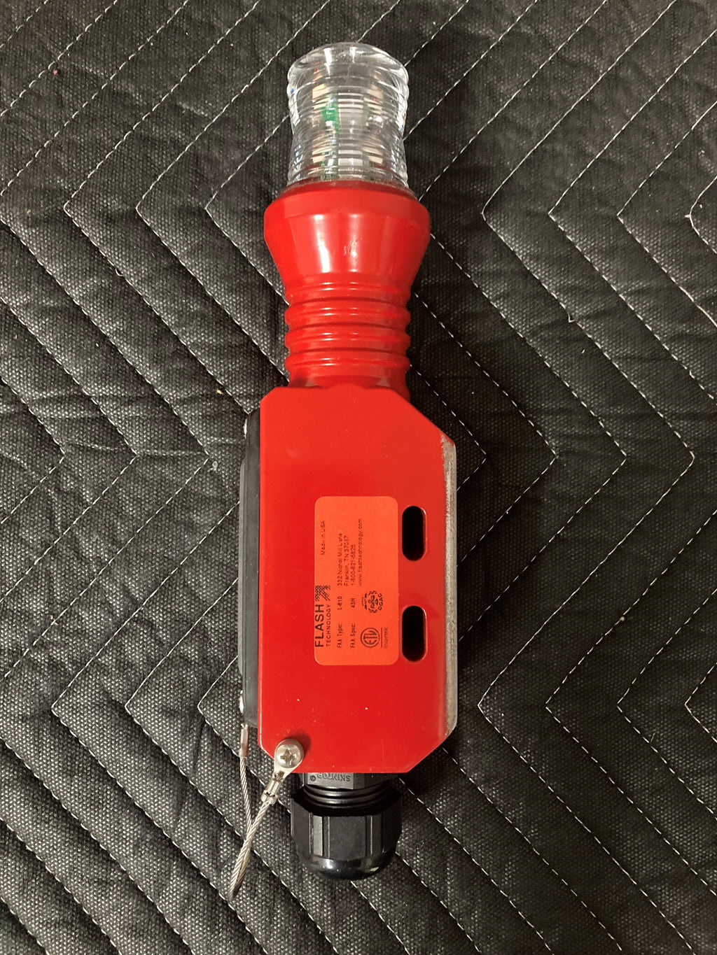 (FX125) Flash Technology FAA L-810, Non IR Red, LED Single Fixture, DC ...