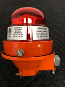 (FX100) Dialight Class 1 Division 2, Red LED Marker Light w/ IR,  Single L-810, 120-240V, RTO2R07001, RTO-2R07-001, FAA, Obstruction
